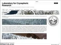 Sites similar to cryospheric.org