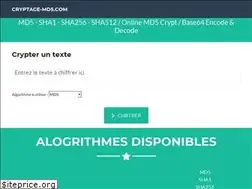 Sites similar to cryptage-md5.com