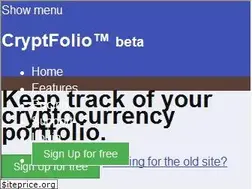 Sites similar to cryptfolio.com