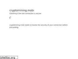 Sites similar to cryptomining.mobi
