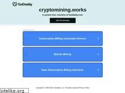Sites similar to cryptomining.works