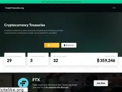 Sites similar to cryptotreasuries.org