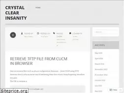 Sites similar to crystalclearinsanity.wordpress.com