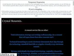 Sites similar to crystalresumes.com