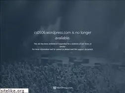 Sites similar to cs0506.wordpress.com