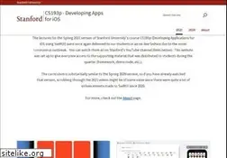 Sites similar to cs193p.stanford.edu