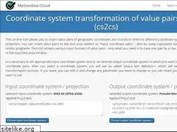 Sites similar to cs2cs.mygeodata.eu