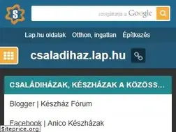 Sites similar to csaladihaz.lap.hu