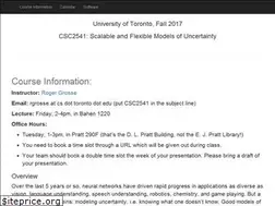 Sites similar to csc2541-f17.github.io