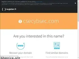 Sites similar to csecybsec.com