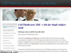 Sites similar to csetmathguru.weebly.com