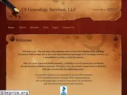 Sites similar to csgenealogyservices.com