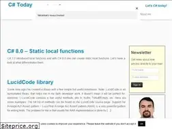 Sites similar to csharp.today