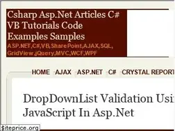 Sites similar to csharpdotnetfreak.blogspot.com