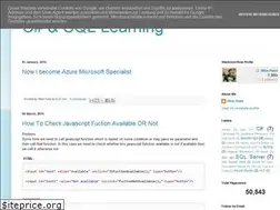 Sites similar to csharpsqllearning.blogspot.com