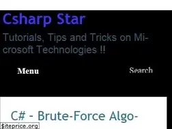 Sites similar to csharpstar.com