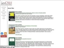 Sites similar to cslipublications.stanford.edu