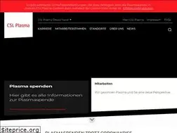Sites similar to cslplasma.de
