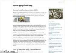Sites similar to csr-supplychain.org