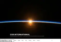 Sites similar to csrinternational.org