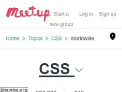 Sites similar to css.meetup.com