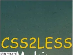 Sites similar to css2less.net