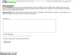Sites similar to cssanalyzer.com