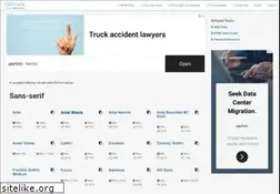 Sites similar to cssfontstack.com
