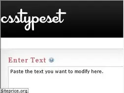 Sites similar to csstypeset.com