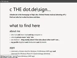 Sites similar to cthedot.de