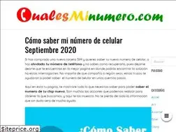 Sites similar to cualesminumero.com