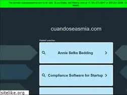 Sites similar to cuandoseasmia.com