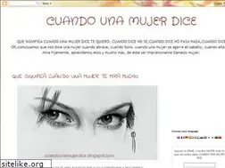 Sites similar to cuandounamujerdice.blogspot.com