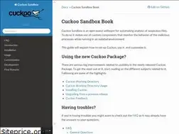 Sites similar to cuckoo.readthedocs.io