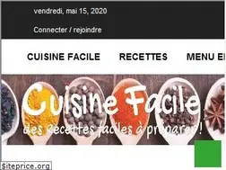 Sites similar to cuisinefacile.fr