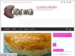 Sites similar to cuisinemalin.fr