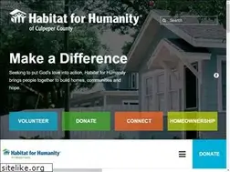 Sites similar to culpeperhabitat.org