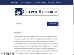 Sites similar to culperresearch.com