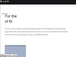 Sites similar to cult.fit