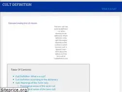 Sites similar to cultdefinition.com