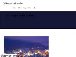 Sites similar to cultureetpatrimoine.fr