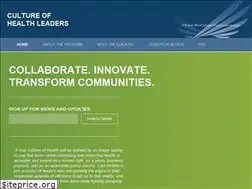 Sites similar to cultureofhealth-leaders.org