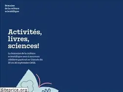 Sites similar to culturescientifique.ca