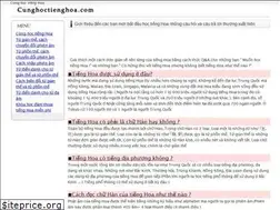 Sites similar to cunghoctienghoa.com