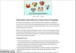 Sites similar to curecaninecancer.org