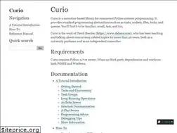 Sites similar to curio.readthedocs.io
