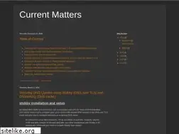 Sites similar to currentmattersplus.blogspot.com