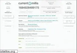 Sites similar to currentmillis.com