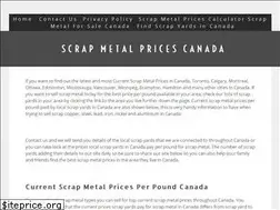 Sites similar to currentscrapmetalpricescanada.com