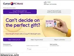 Sites similar to curryspcworldgiftcards.co.uk